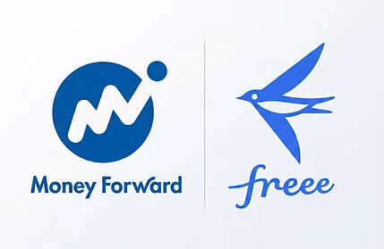クラウド会計ソフト「マネーフォワード クラウド」と「freee」のロゴ
